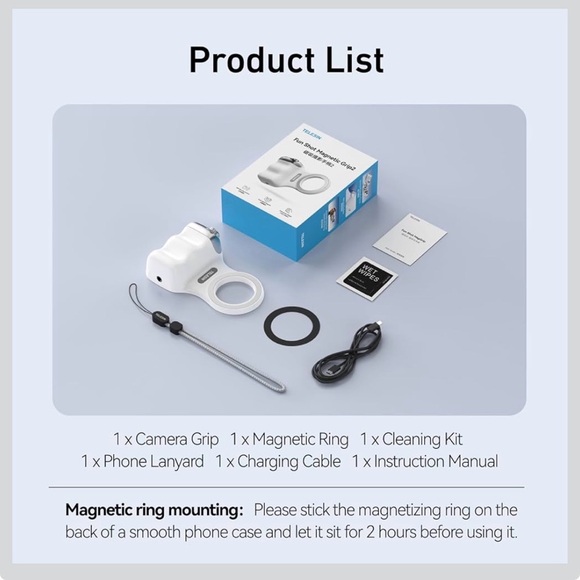 🚨BUNDLE ALERT 🚨 Tekesin Fun Shot Magnetic Grip2 & Magnetic C03 selfie light - Picture 8 of 14